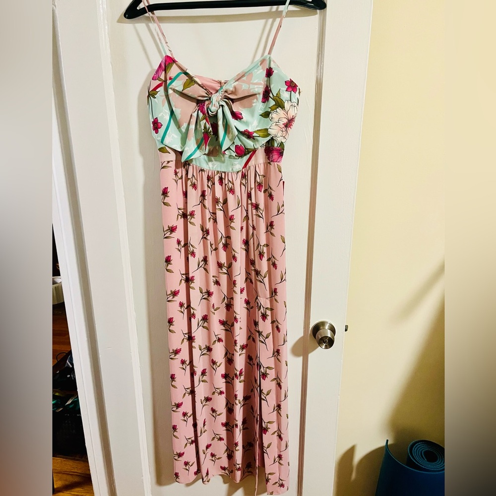 Badgley Mischka Belle Maxi Floral Dress
